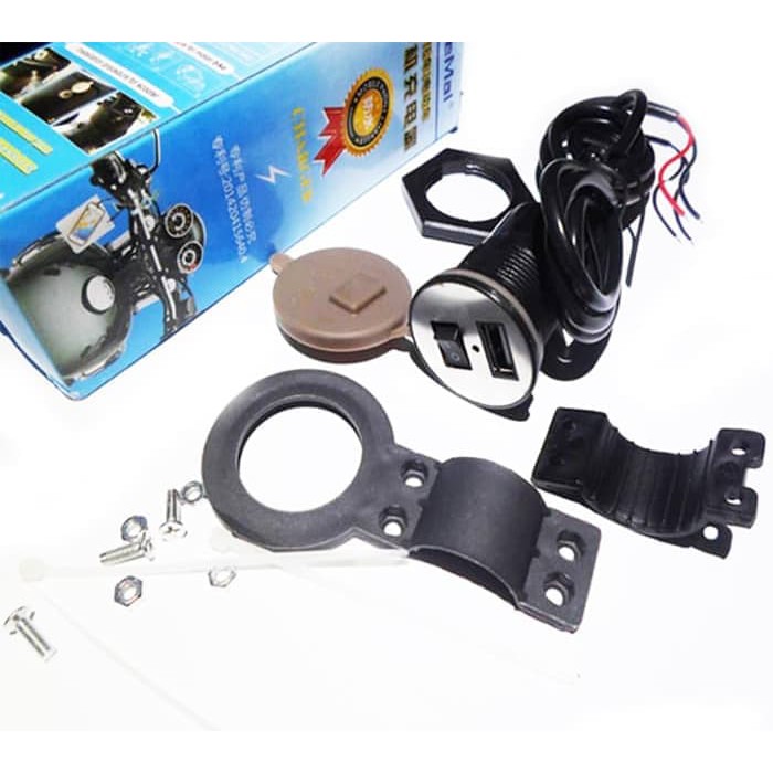 Motorcycle Phone Charger Aki Motor HP Fast Charging