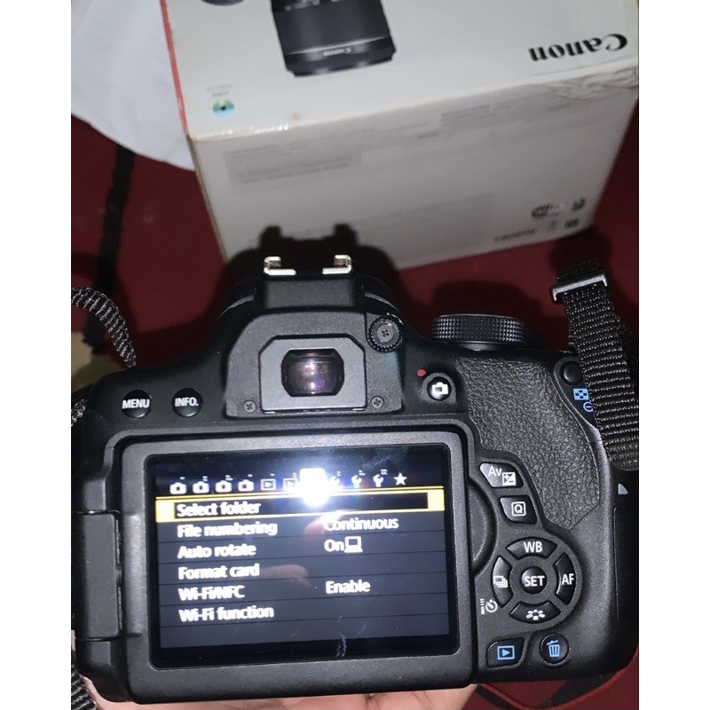 camera canon 750D (wifi)