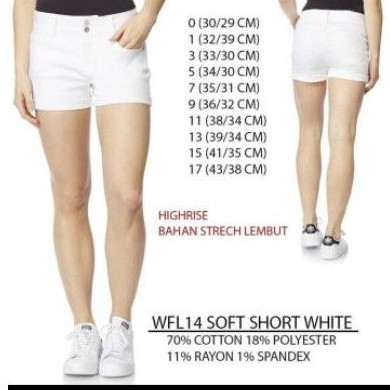 Short Pants White Chino Circo Anak Perempuan Dewasa Celana Pendek Putih Cewek