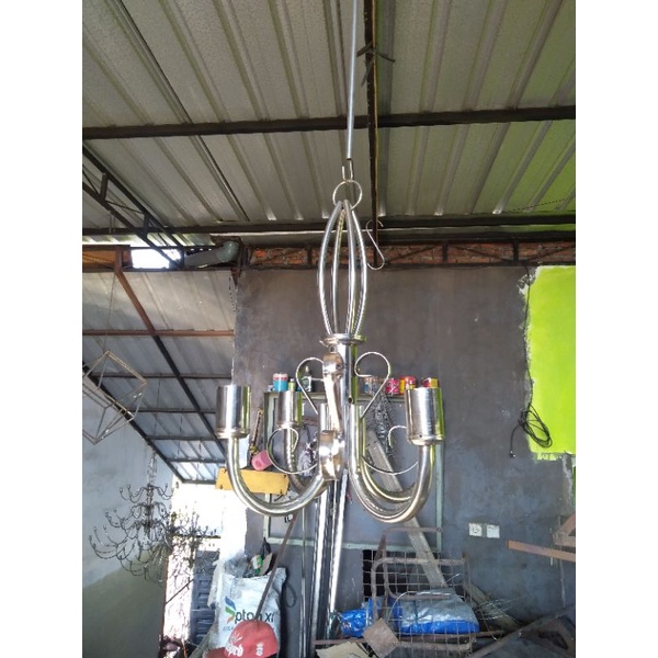 PROMO  LAMPU STANLIS CABANG 4 KABEL FITTING