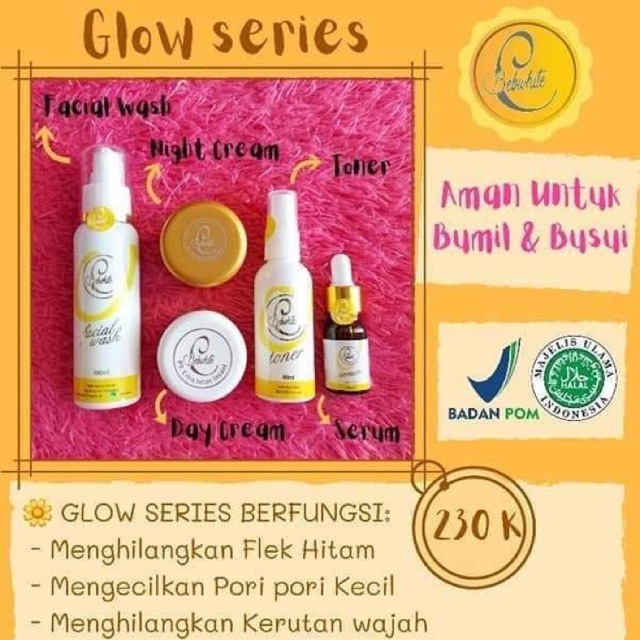 READY PAKET BEBWHITE -C SKINCARE BBC GLOW & ACNE FORTE