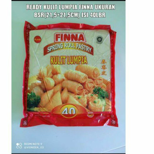 kulit lumpia FINNA ukuran besar isi 40 lembar