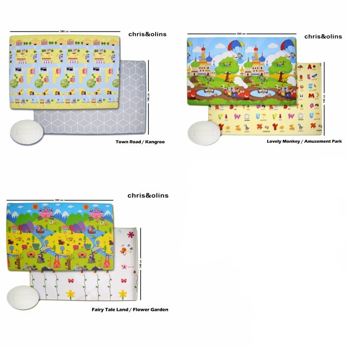 CHRIS&amp;OLIN Playmat PVC Roll Nach Alas Karpet Matras Bayi