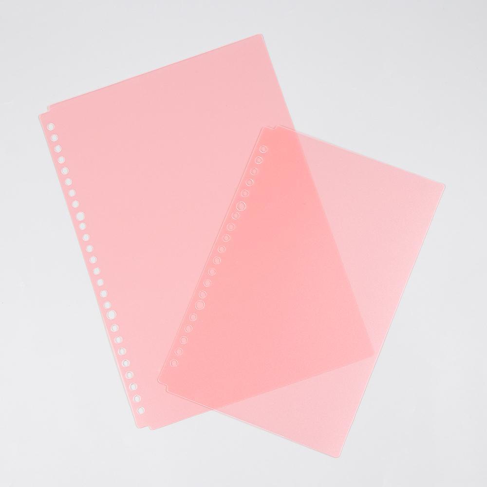 Nanas A5/B5 Loose-leaf Cover Baru Aksesori File Folder Plastik20/26Lubang Ring Binder Bening