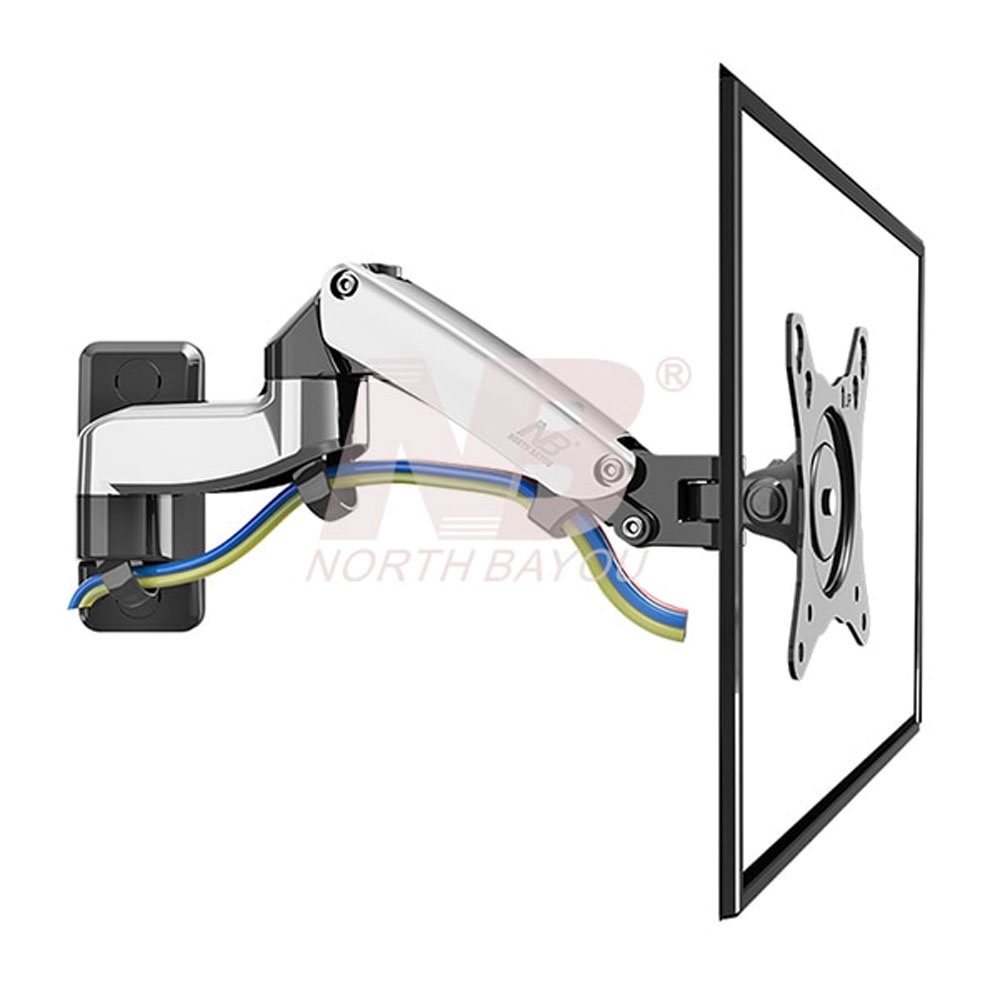 North Bayou Monitor Arm Bracket Vesa Wall Mount 17-27 Inch - NB-F150 - Black