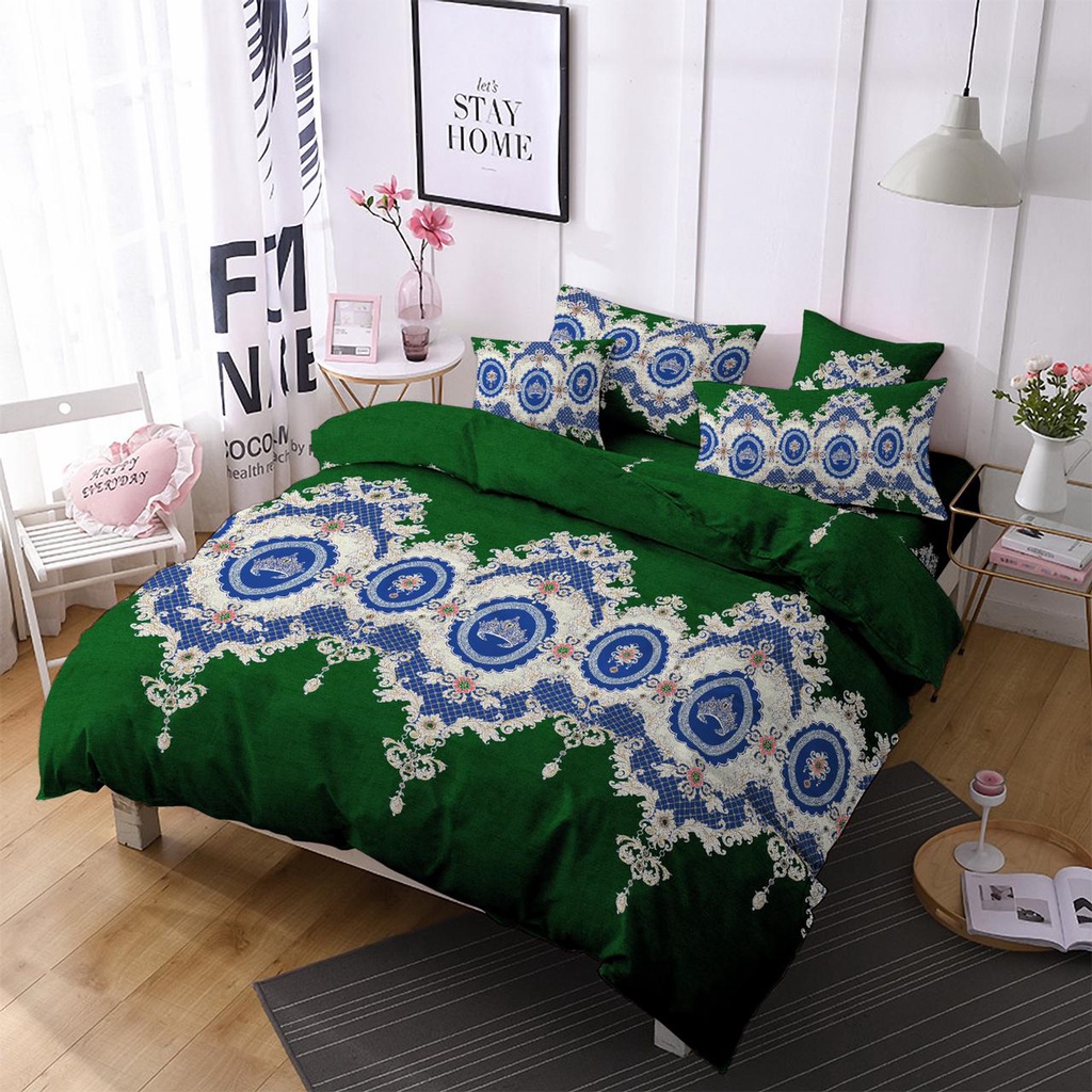 Sprei motif elisabeth hijau