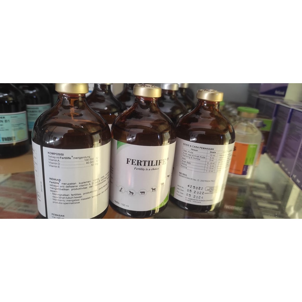 FERTILIFE 100 ml KALBE - Vitamin ADE HewanHewan SAMA SEPERTI VITOL UNTUK PMK