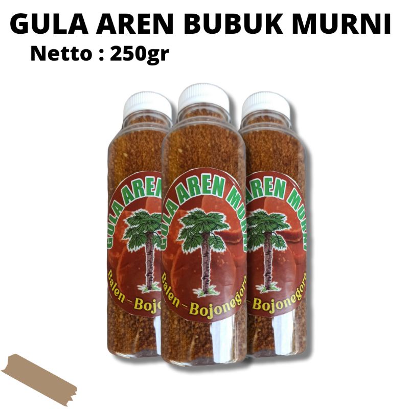 gula aren semut murni 100% isi 250gr