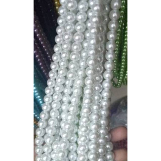 Mutiara berat putih 10 mm dan 12 mm | Mutsin berat string Mutiara Berat | mutsin mutiara sintetis