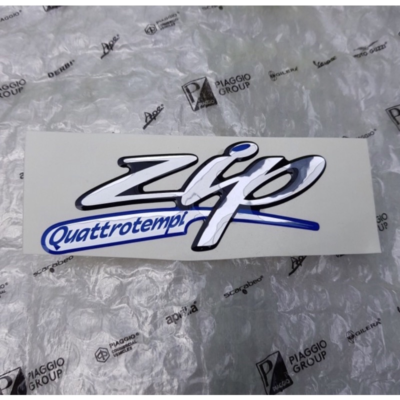STIKER EMBLEM TULISAN VESPA PIAGGIO ZIP
