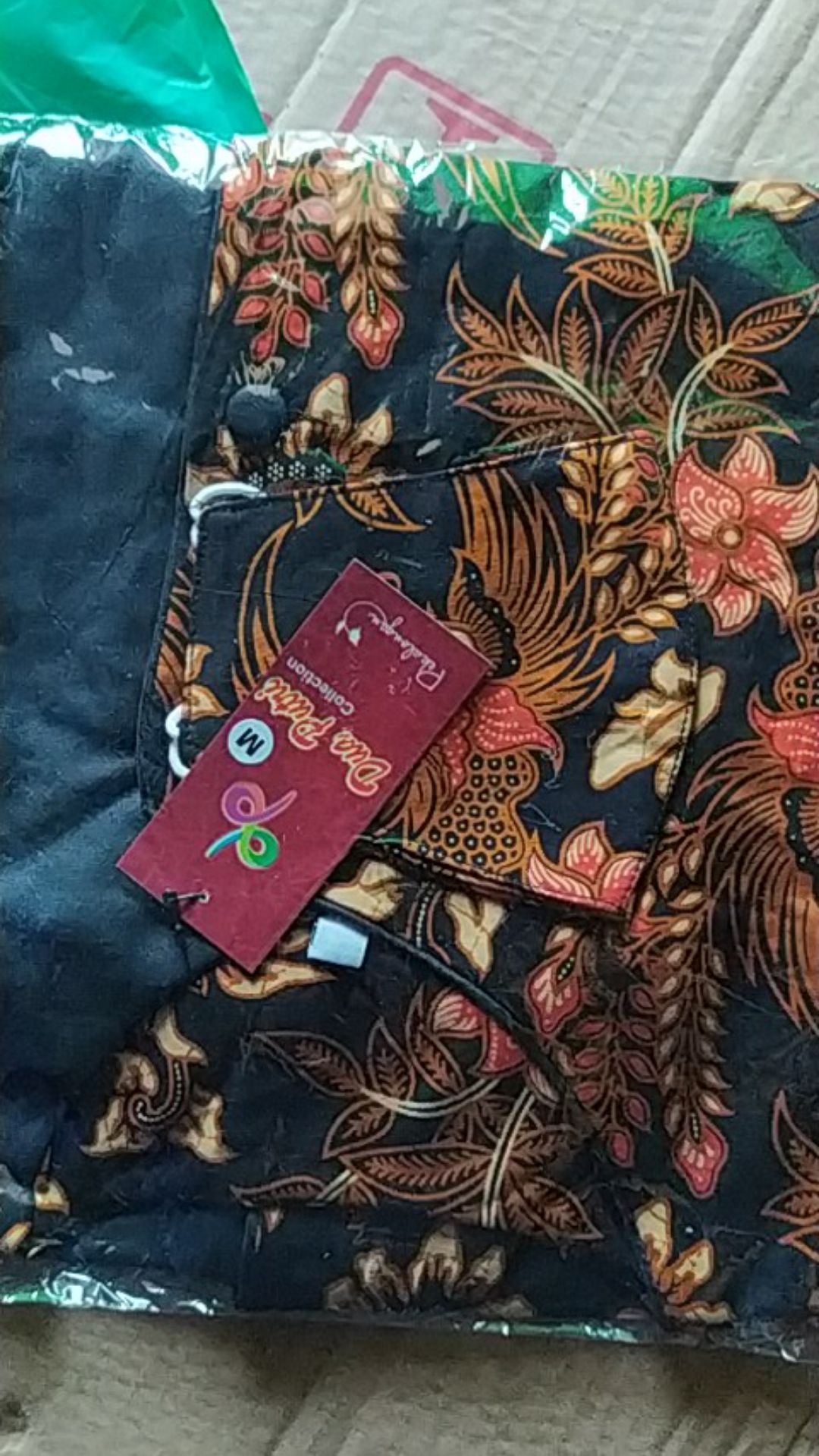 Tey-17 Batik Wanita Asj Sa Hrb026 Kenongo Kemeja Tosca Pendek