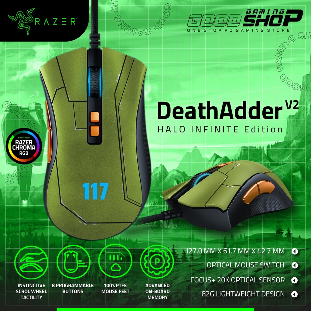 Razer DeathAdder V2 Wired HALO Infinite Edition - Gaming Mouse