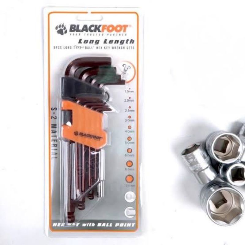 Kunci L Set Blackfoot Long 9 pcs