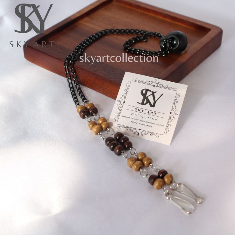 STRAPMASK MOTE KAYU//TALI MASKER//KALUNG MASKER//KONEKTOR MASKER