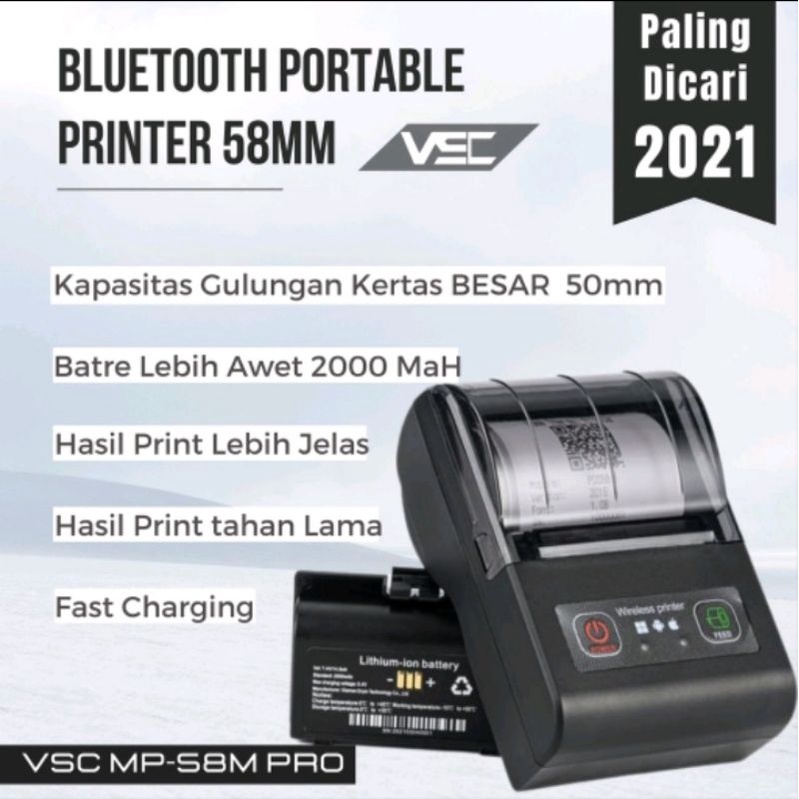 PRINTER BLUETOOTH VSC 58MM