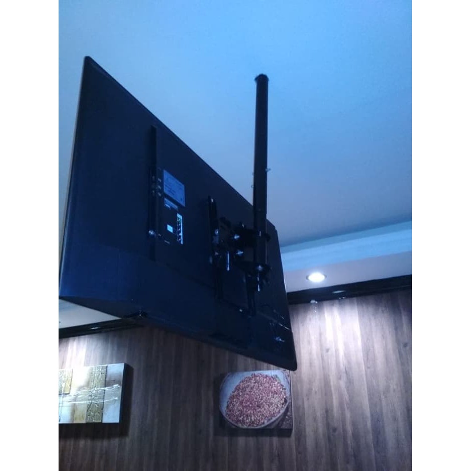 Bracket plafon/Gantung TV Plus pasang 32 Inch 24 Jam Jadetabek