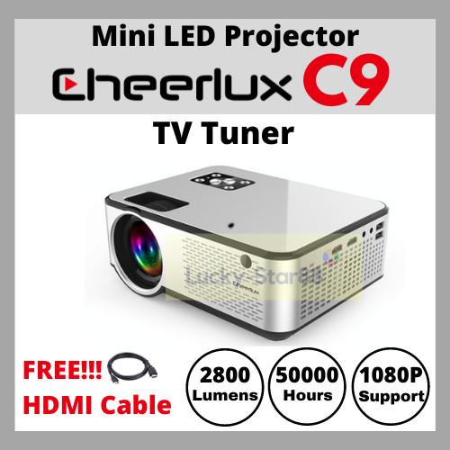

Irled | Cheerlux C9 Mini Led 720P Projector 2800 Lumens + Analog Tv/Tv Tunner