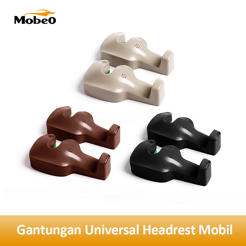 

Mobeo Gantungan Universal di Headrest Kursi Mobil 1 pasang