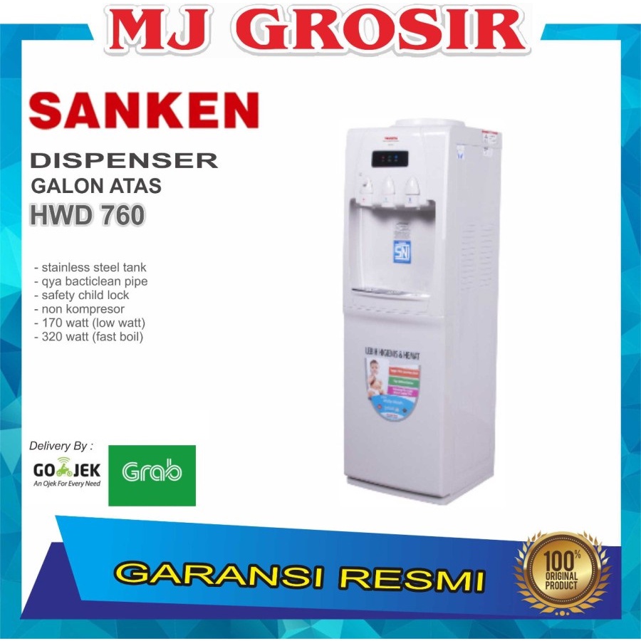 PROMO WATER DISPENSER SANKEN HWD 760 HWD760 HOT &amp; COOL