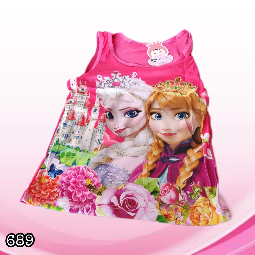 J689 SINGLET TANKTOP ANAK MOTIF FROZEN KAOS SINGLET ANAK TANGTOP TANKTOP ANAK MOTIF