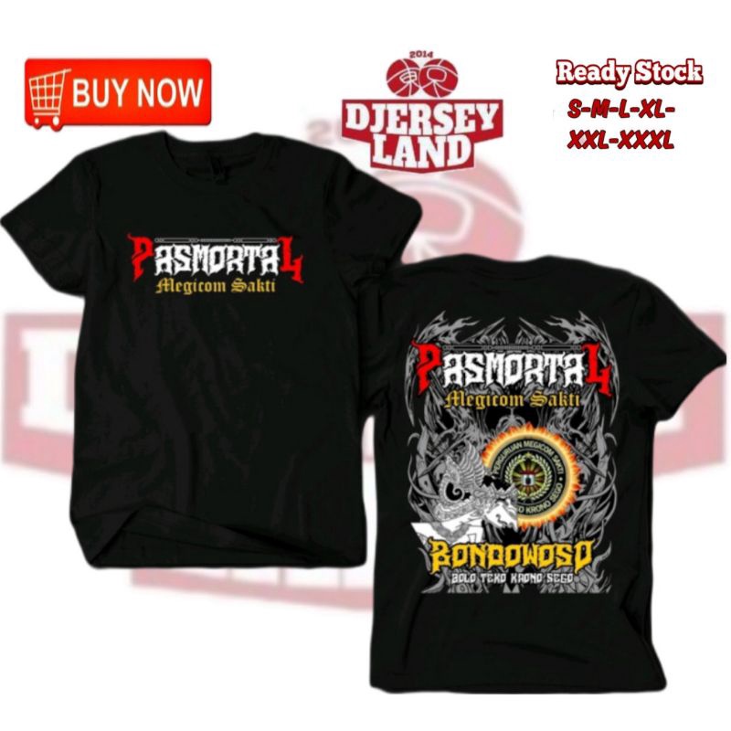 KAOS DISTRO PASMORTAL MEGICOM SAKTI BAHAN ADEM