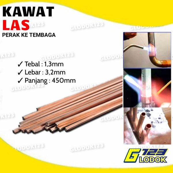 Kawat Perak Las Tembaga Pipa AC Kulkas Welding Brazing Alloy Harris 0