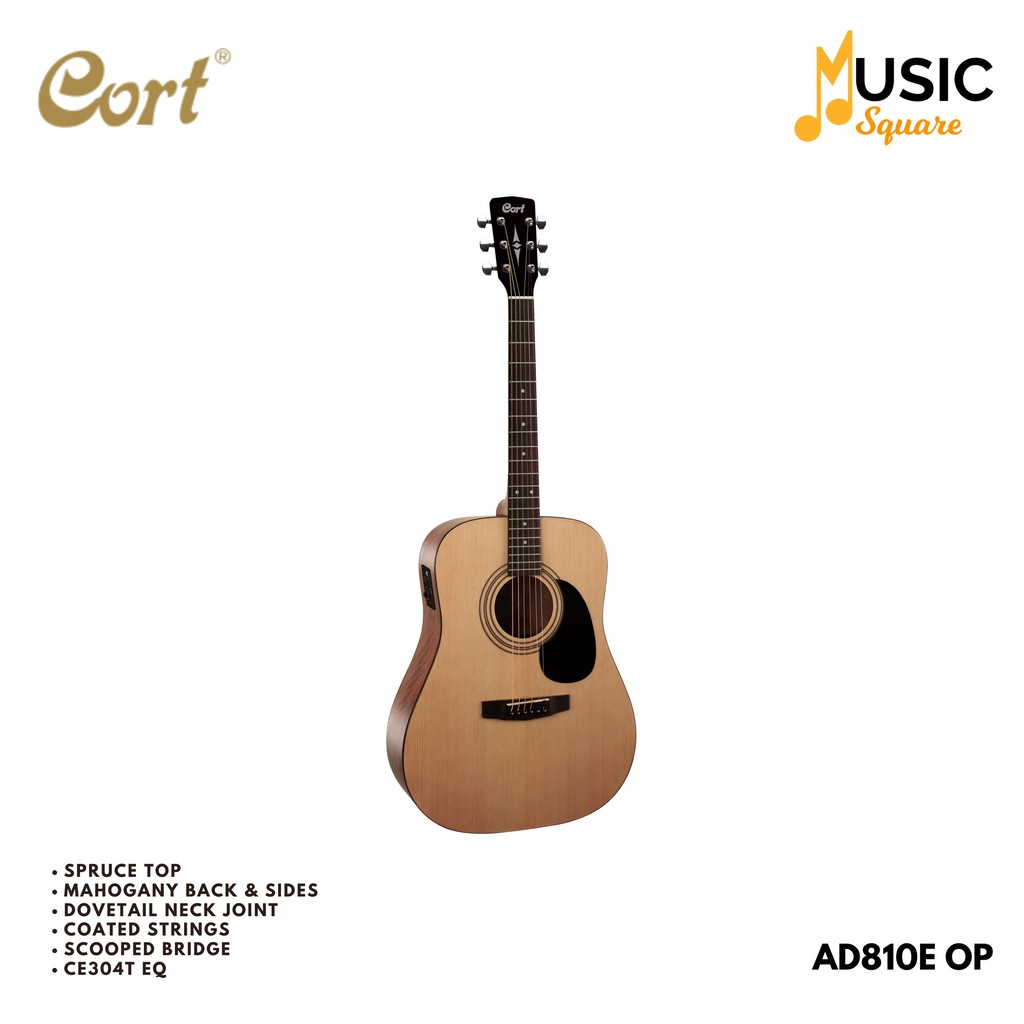 CORT ACOUSTIC GUITAR AD-810-E-OP AD810EOP