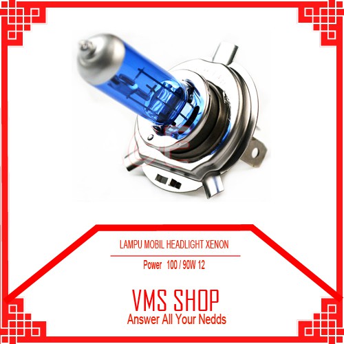 LAMPU MOBIL HEADLIGHT HALOGEN XENON H4 4000K