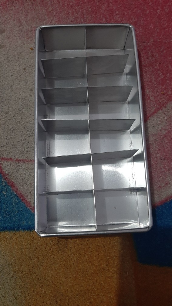 Loyang Brownies Sekat (kotak Persegi Panjang Sekat Loyang Bolu Kukus Panggang Loyang Kue Bolu