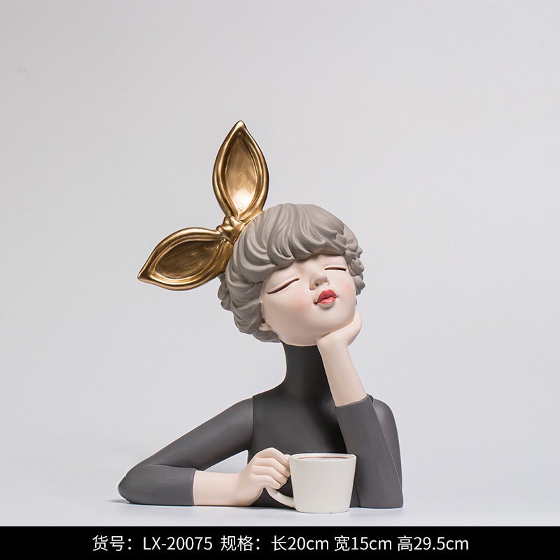 UNIK#Share: #BGKOPI Pajangan Bubble Girl / Pajangan Nordic / Pajangan Rak / Pajangan Girl / Pajangan