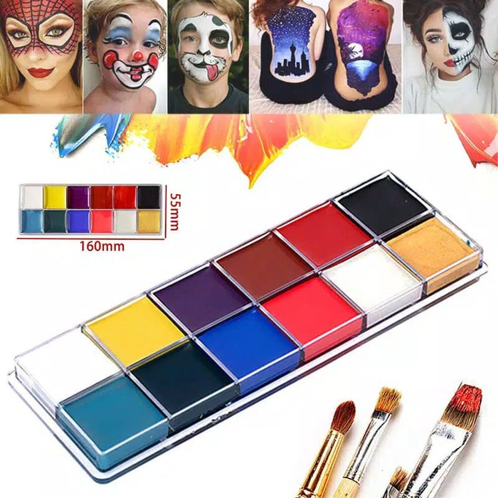 

PROMO 12 WARNA CAT MINYAK FACE / BODY PAINTING UNTUK PESTA