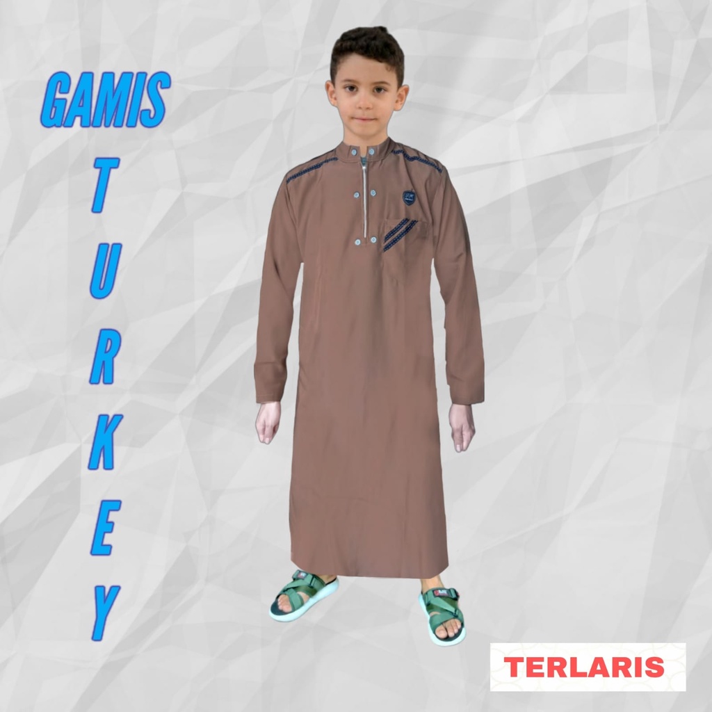 AR-RIZQI / gamis anak laki laki/jubah anak TK,SD,SMP/baju muslim anak premium