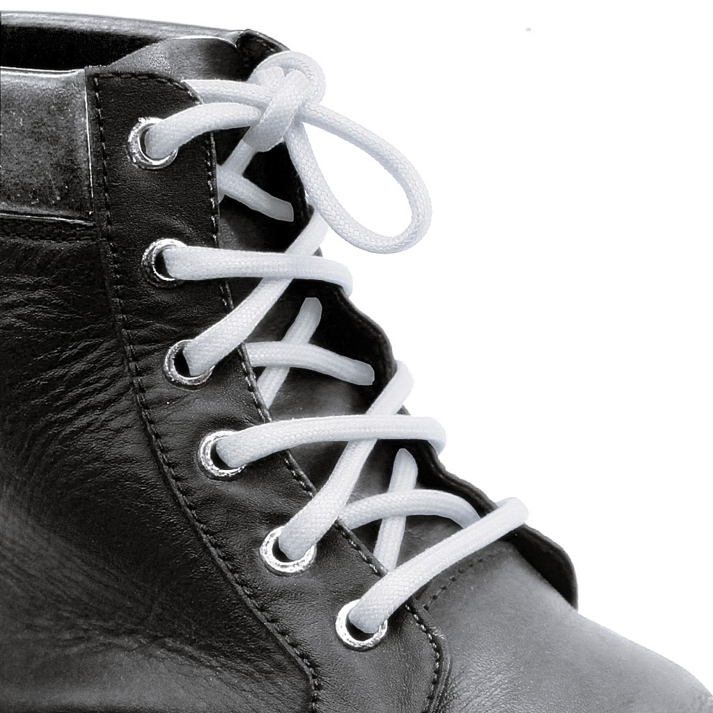 MR Shoelaces FC18 Putih WHITE Tali Sepatu Lilin Oval 3.5mm (Waxed Laces) 50cm 70cm 80cm 100cm 120cm 150cm 200cm - Premium Shoelace