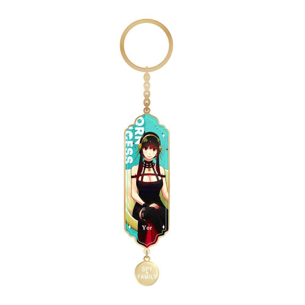 QUINTON Anime SPY X FAMILY Keyring Anime Anime Perhiasan Gantungan Kunci Tempat Yor Forger Loid Loyor Key Chain