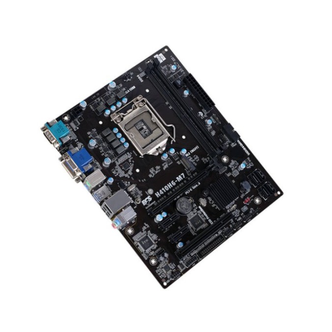 Motherboard ecs h410 intel gen 10 Lga1200 sata3 m2 ddr4 hdmi vga dvi com ps2 usb lan 3.5mm h410h6-m7