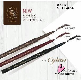 ❤ BELIA ❤ Viva Pencil Matic Perfect Shape Queen Pensil Alis Black Brown Ash Brown Eyebrow