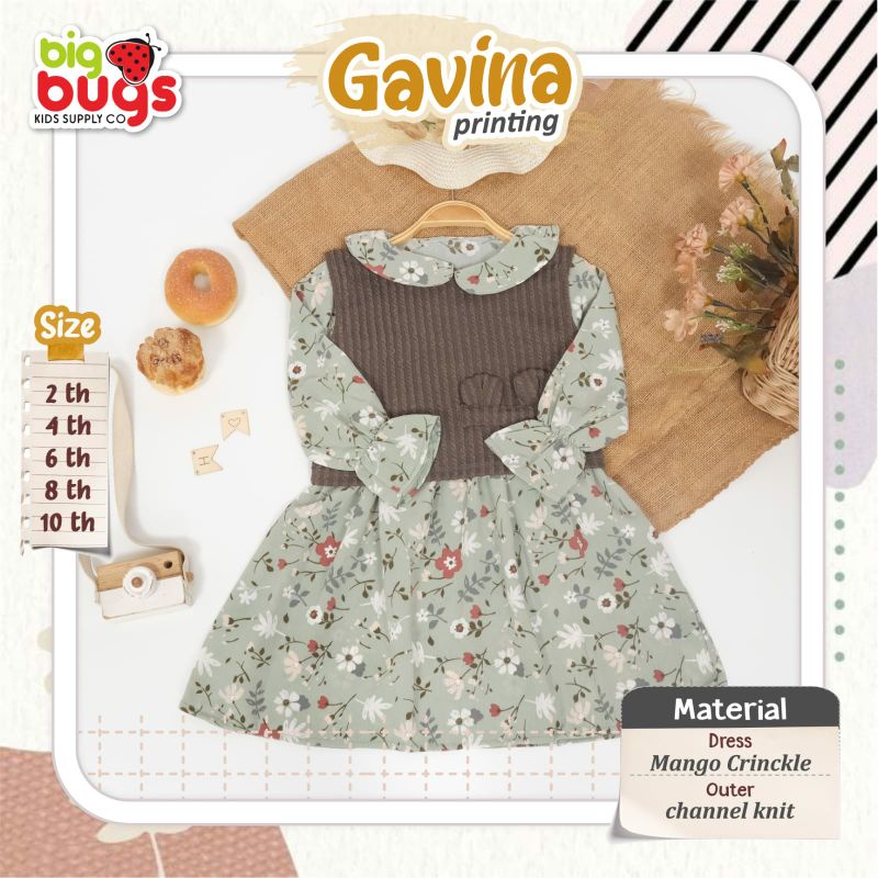 Gavina Printing Dress Outher
