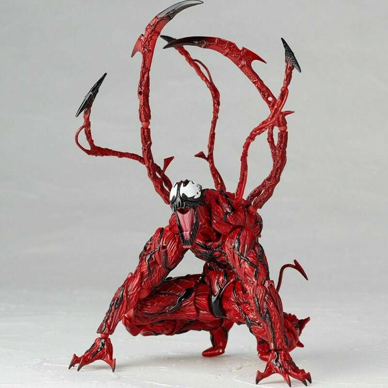 Mainan Action Figure Marvel Red Venom Carnage SpiderMan Revoltech Series No.008 Sendi Bergerak