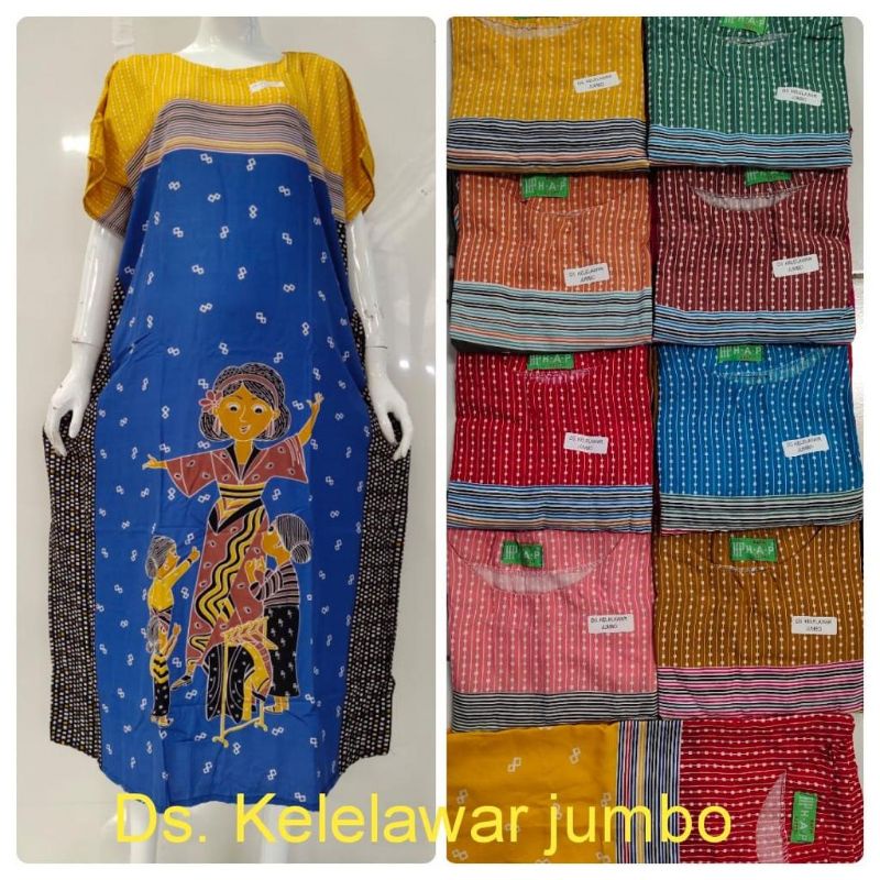 Daster HAP kelelawar jumbo bu tejo motif tari
