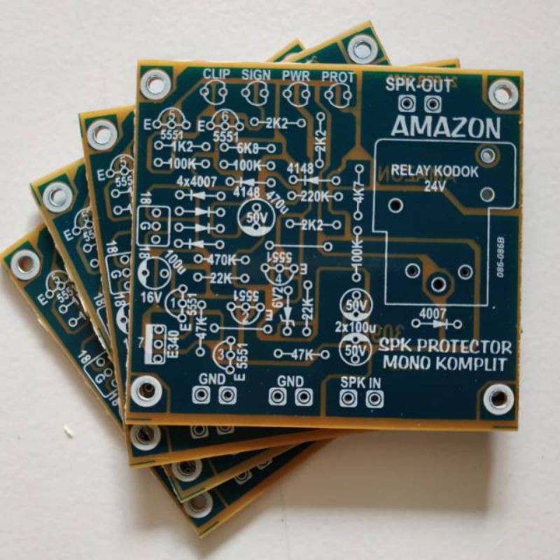 Speaker Protektor Amplifier Relay Songle Mono Led Clip indikator 309