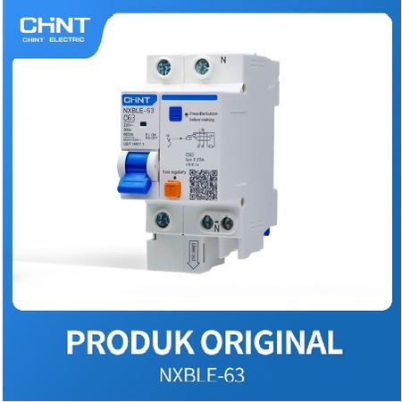 RCBO CHINT ELCB + MCB NXBLE-63 1P+N 6kA 6A-32A 《 Free Ongkir 》