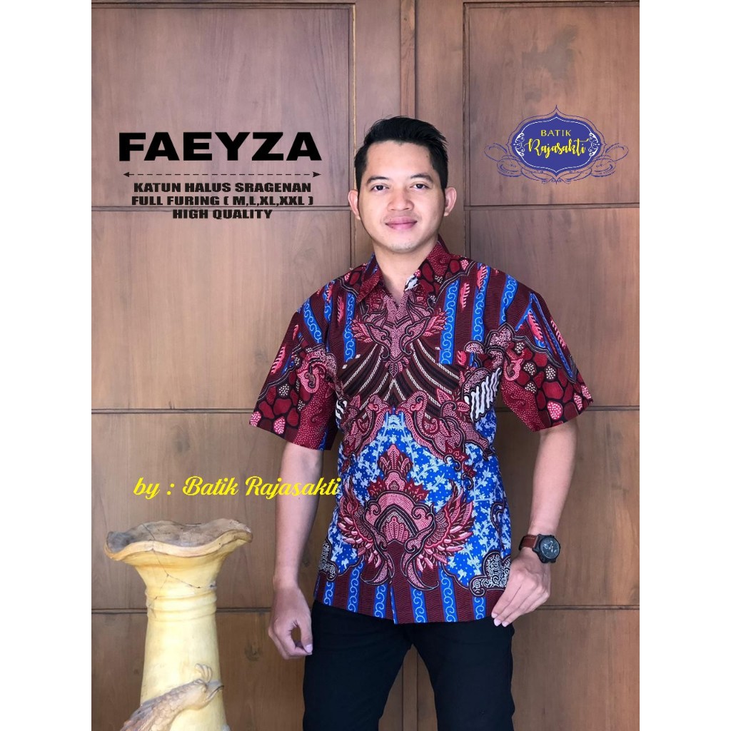 FSEZA RAJASAKTI KEMEJA BATIK SOLO PRIA LENGAN PENDEK LAPIS FURING ATASAN BATIK PREMIUM MODERN KATUN HALUS BAHUWIRYA  BANAMITRA BANAMITRA PUTIH BANGSAWAN BAYU PUTRA BERLIAN BIRU BHARATAYUDA BIMASENA BIRENDRA BIRU INDAH BRAHMAKERTA BRAHMAKERTA MERAH BUDIDRA