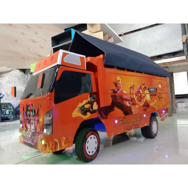 Miniatur truk remot control