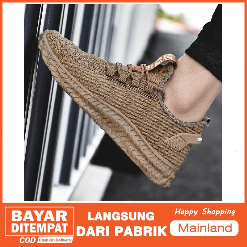 Mainland Sepatu  Running  Sneakers Pria Sepatu  Bahan  Mesh 