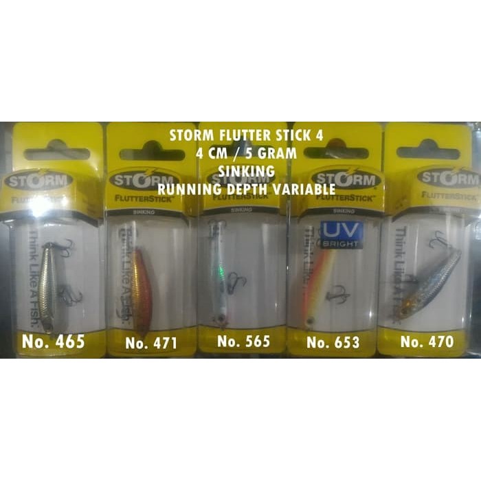 LURE STORM FLUTTER STICK  4 cm 5 GRAM SINKING