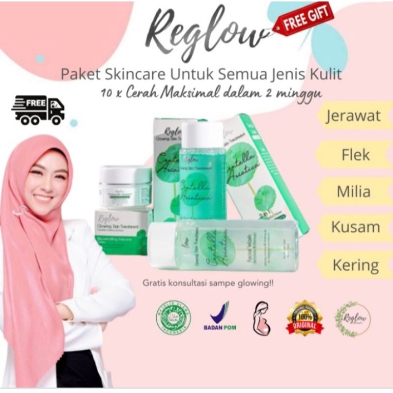 Reglow skincare Asli BPOM dan Halal MUI