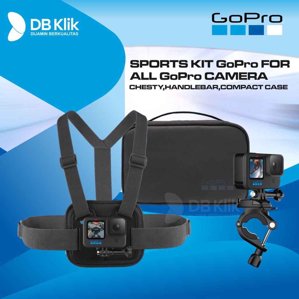 Sports Kit GoPro for All GoPro Camera (Chesty,Handlebar,Compact Case)