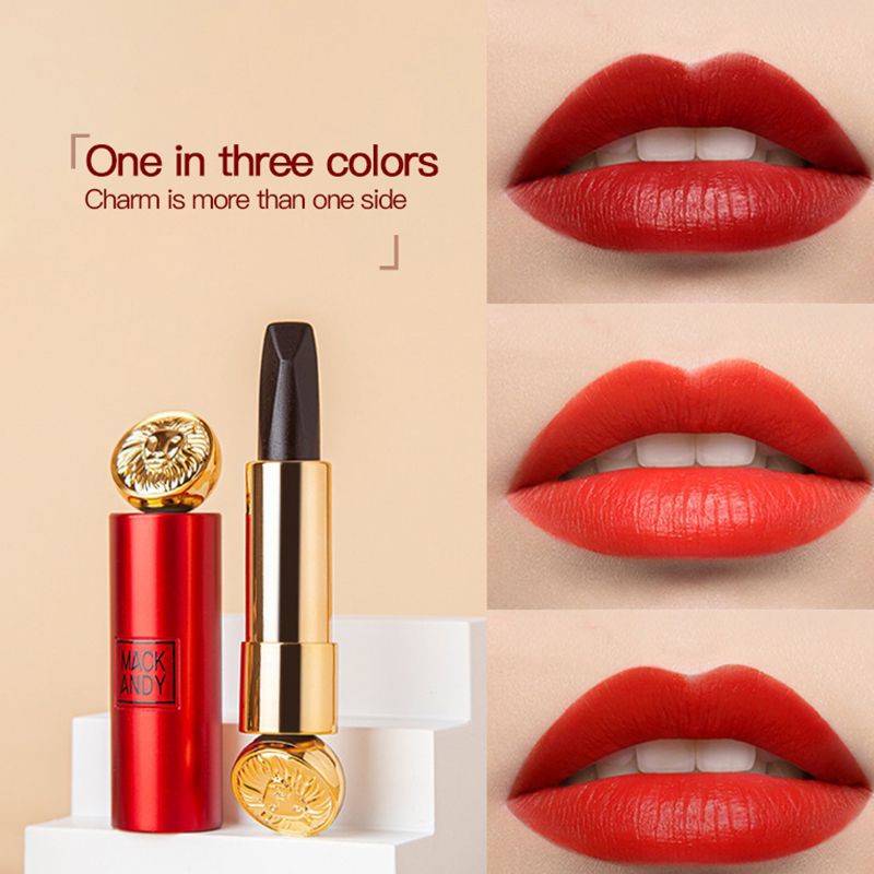 Golden Lion Lipstick / Lipstik 3 Warna / Original Mack Andy / Mackandy