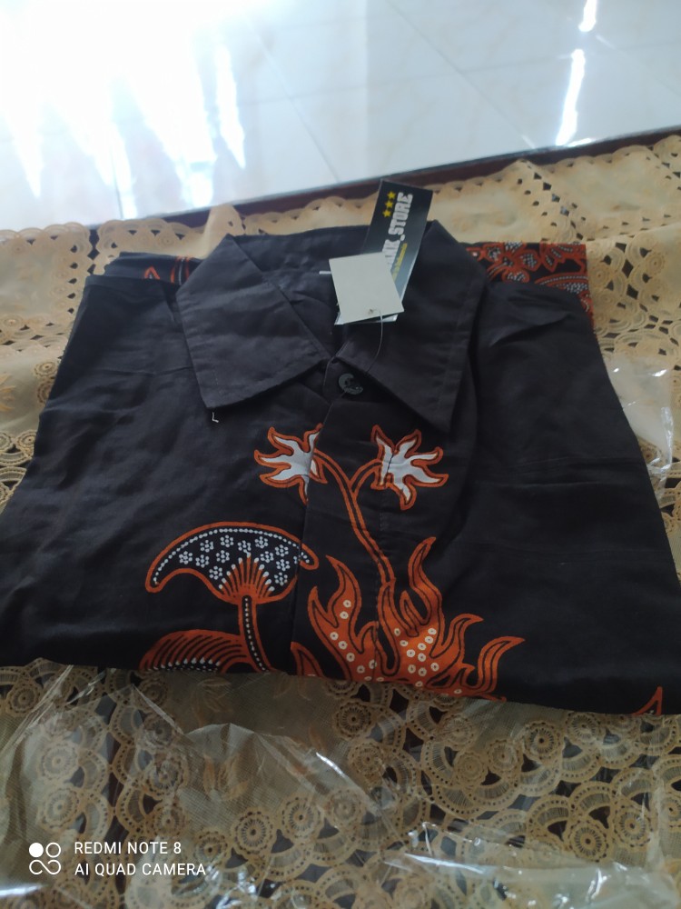 Batik Pria Lengan Panjang Goedank Store Hrb026 Motif Keratonan Kode 00261 Size M L Xl Xxl Reguler