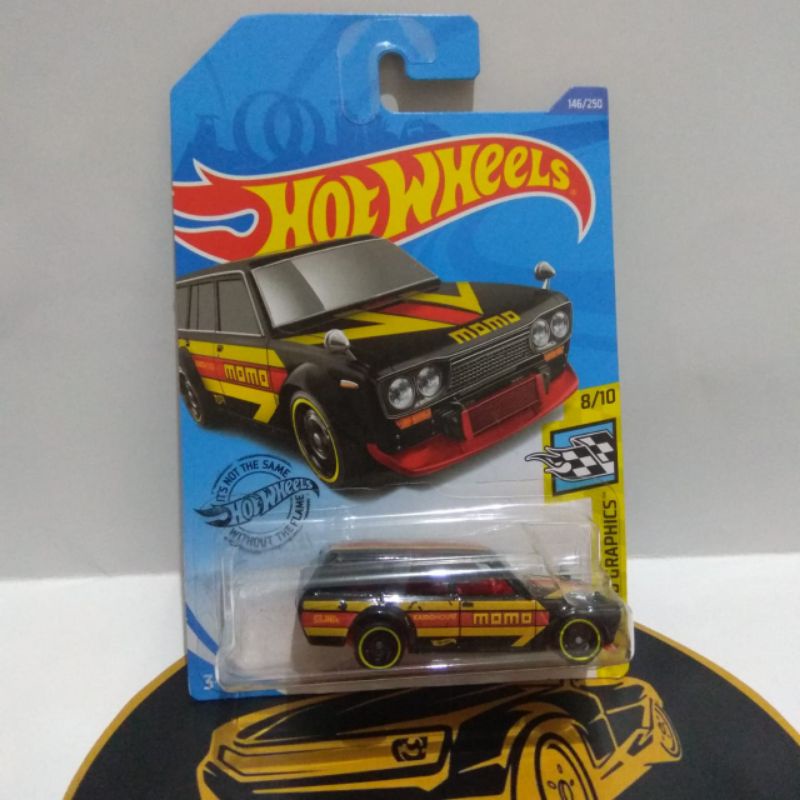 HOT WHEELS - DATSUN BLUEBIRD WAGON 510 MOMO HITAM